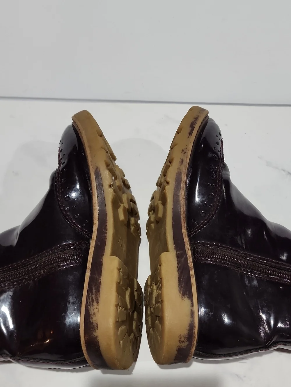 Zara Kids Dark Purple Burgundy Boots